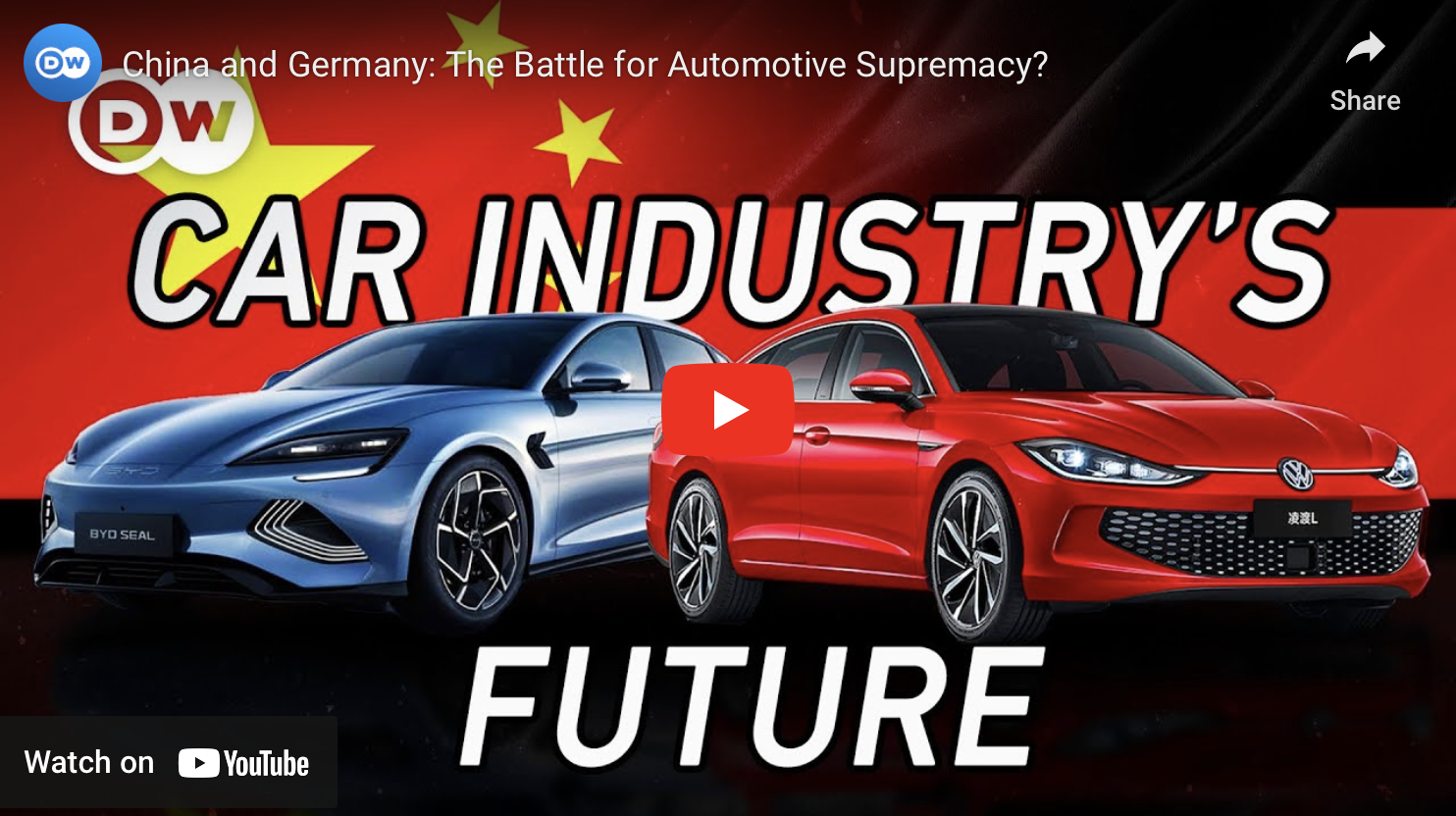 China vs. Germany; Deutsche Welle; Youtube; Car Industry's Future